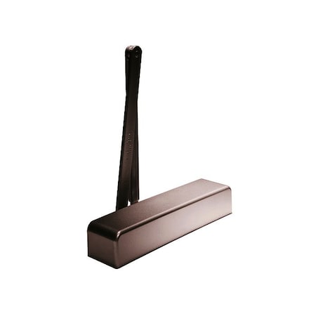 Dorma Door Closer, Dark Bronze Painted, Super Parallel Arm, Adjustable Size 1-6, Full Plastic Cover 8916-SPA-FC-SN1-695